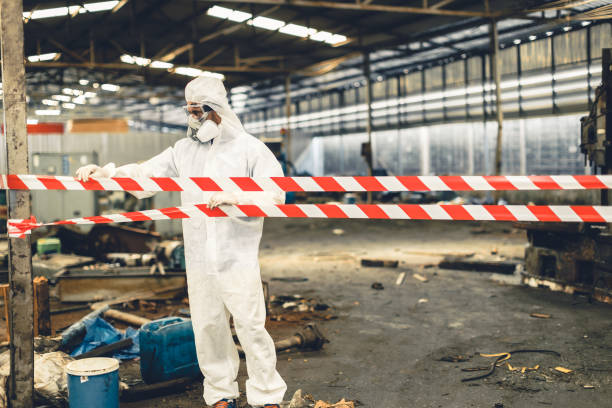 Professional Biohazard technician working in Martinsville, NJ